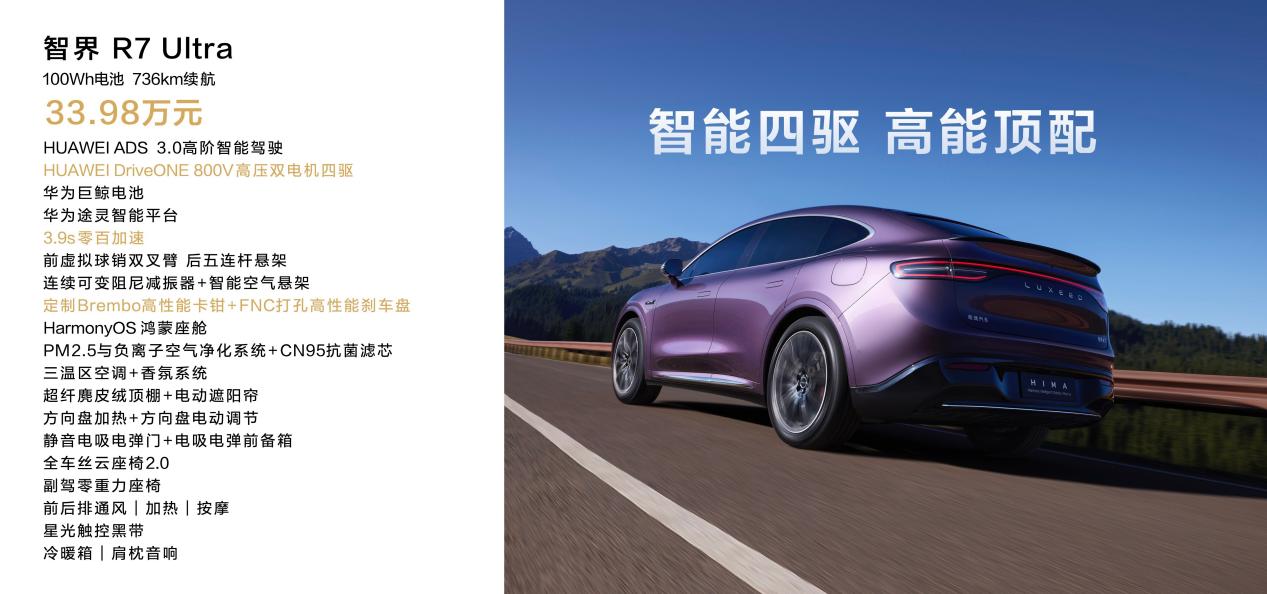 标配即满配?智界R7全系导购